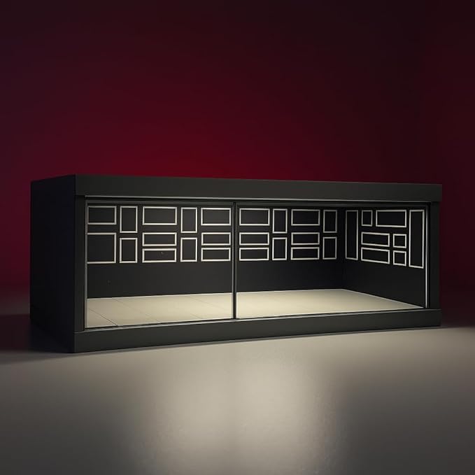Black Luxury Miniature Car Showroom