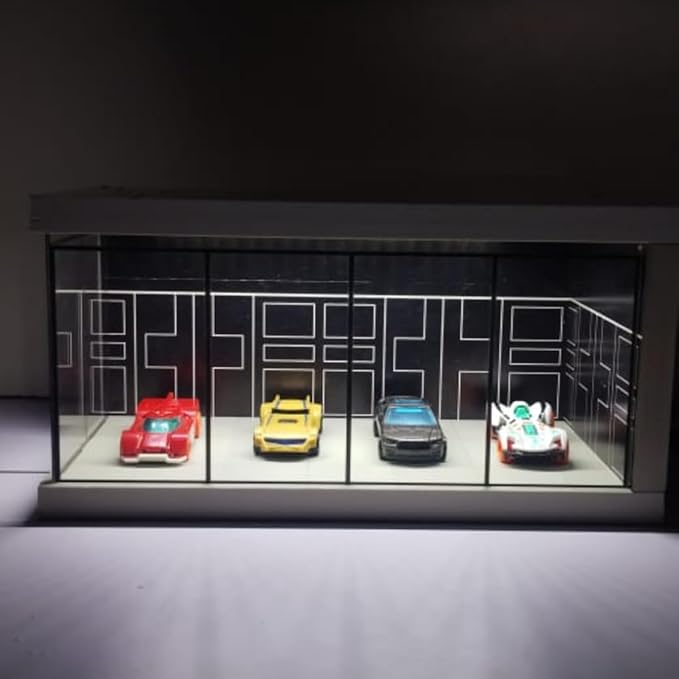 Black Luxury Miniature Car Showroom