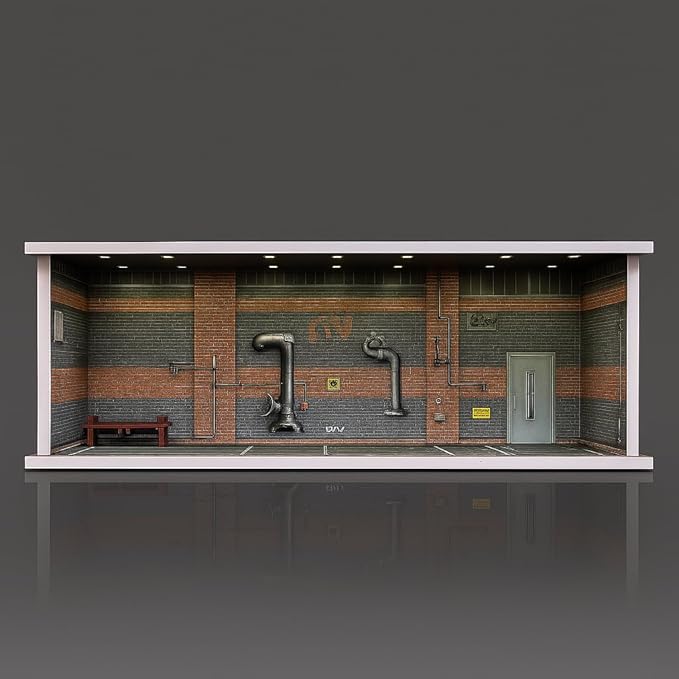 Old Factory Diorama Stack Display Case