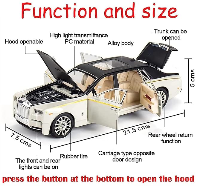 Brand Conquer Rolls Royce Phantom Model Car